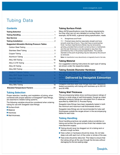 Resources _ Tubing Data Sheet